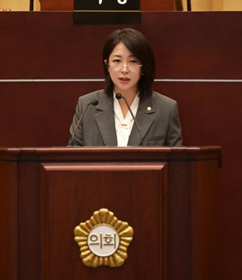오지은 서구의원 5분자유발언, '서창동 보행환경개선· 감성조망대 주차난 해소 촉구'